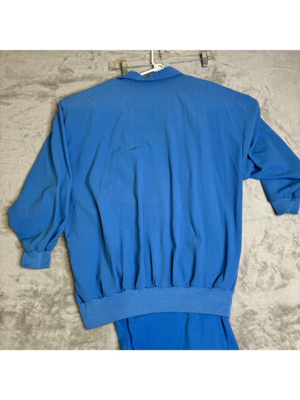 Adolfo Collectibles Blue 2-Piece Set XL With Embroidered Top & Pants Polyester/R - Picture 11 of 11